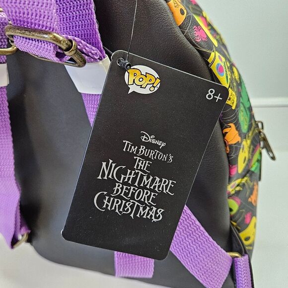 NEW Funko Pop Disney Nightmare Before Christmas Mini Black Light Backpack NBC - Picture 4 of 5